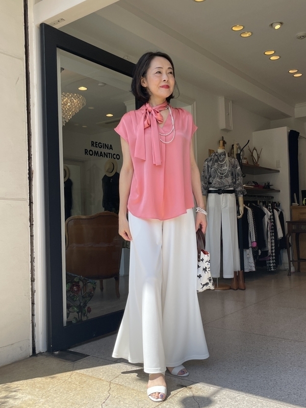 ホワイトロングガウチョパンツ | REGINA ROMANTICO（レジィーナ  