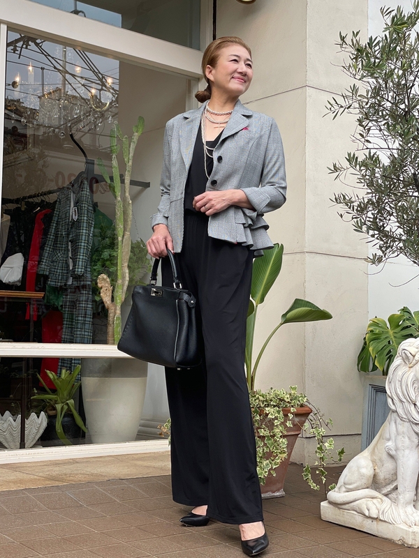 ★美品★レジィーナロマンティコ　カシュクールオールインワン　36サイズ オールインワン | REGINA ROMANTICO（レジィーナロマンティコ
