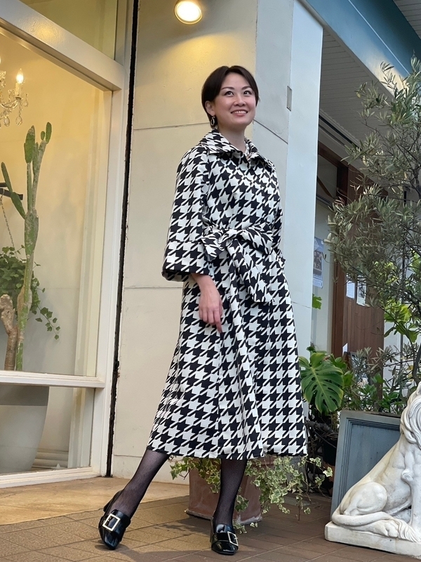 REGINA ROMANTICOレジィーナロマンティコ 千鳥格子コートワンピース 千鳥格子コートワンピース | REGINA ROMANTICO（レジィーナ