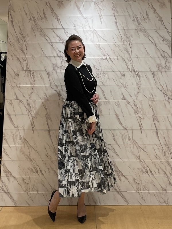REGINA ROMANTICO レジィーナロマンティコ 白襟ブラウス トップス