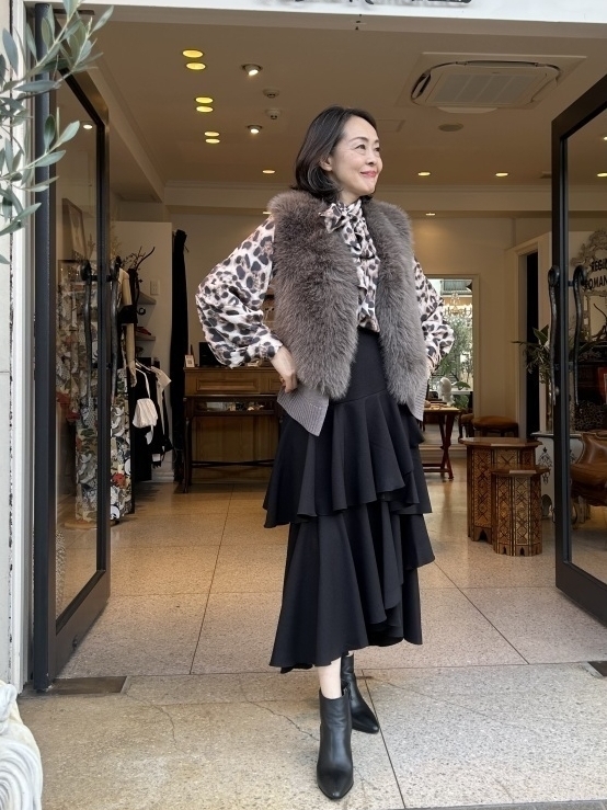 レジーナロマンティコ　リボン付きブラック ノースリーブチュニック ティアード チュニック ブラウス レディース ノースリーブ