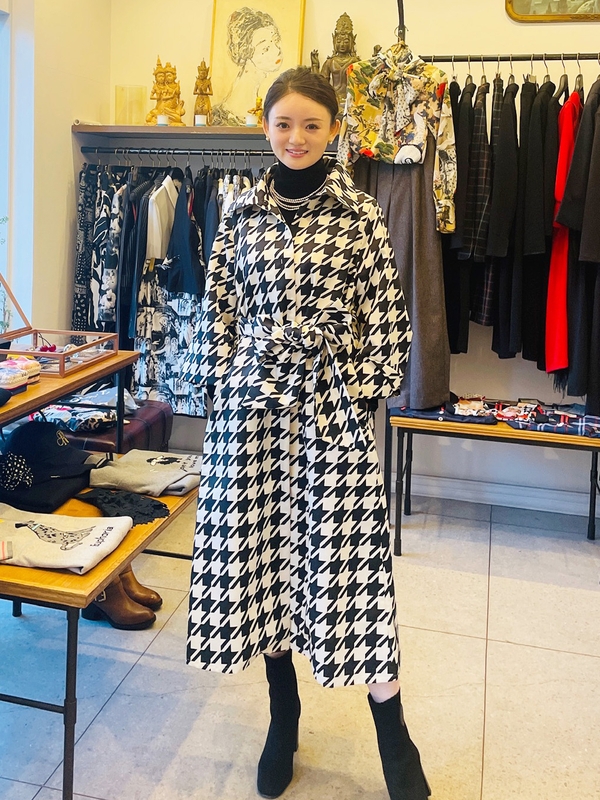 REGINA ROMANTICOレジィーナロマンティコ 千鳥格子コートワンピース 千鳥格子コートワンピース | REGINA ROMANTICO（レジィーナ