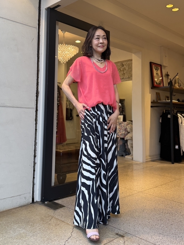 レジーナロマンティコ　ガウチョパンツ ゼブラ柄ガウチョパンツ | REGINA ROMANTICO（レジィーナロマンティコ